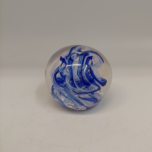 DB-637 Mini Paperweight Blue 2.5x2.5 $33 at Hunter Wolff Gallery