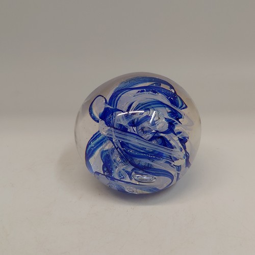 DB-637 Mini Paperweight Blue 2.5x2.5 $33 at Hunter Wolff Gallery