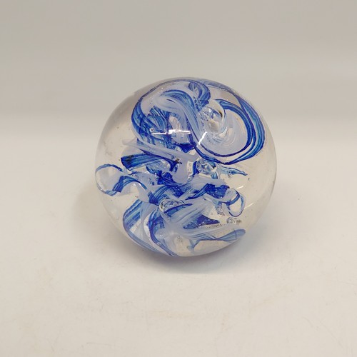 DB-638 Mini Paperweight Blue 2.5x2.5 $33 at Hunter Wolff Gallery