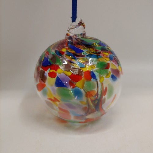 DB-645 Ornament Witch Ball  Rainbow3x3 $33 at Hunter Wolff Gallery