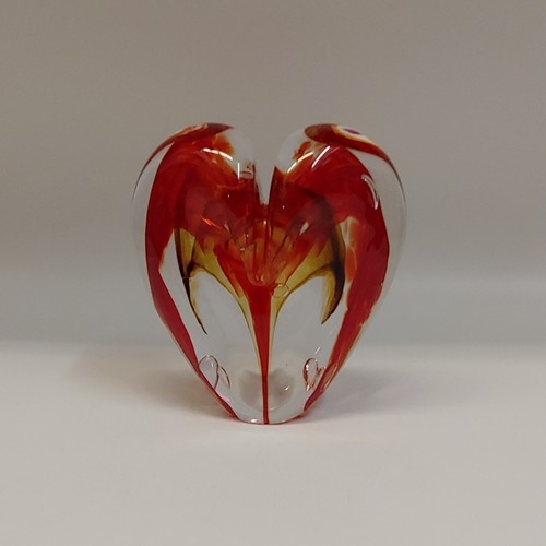 DG-064 Heart Red & Amber 5x4 $108 at Hunter Wolff Gallery