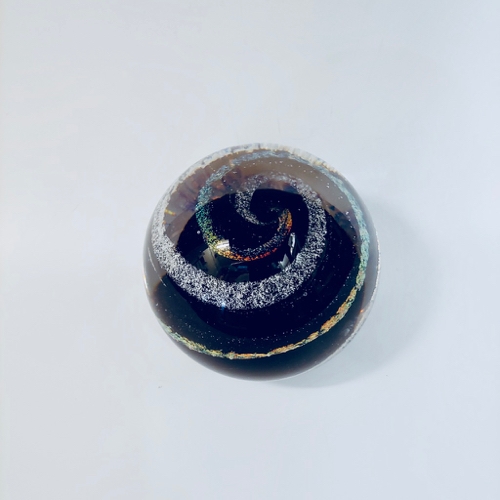 DB-658 Paperweight Black Dichroic $100 at Hunter Wolff Gallery