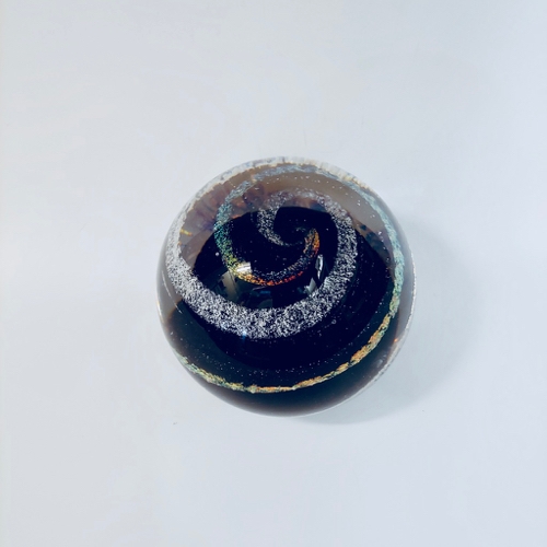 DB-658 Paperweight Black Dichroic $100 at Hunter Wolff Gallery