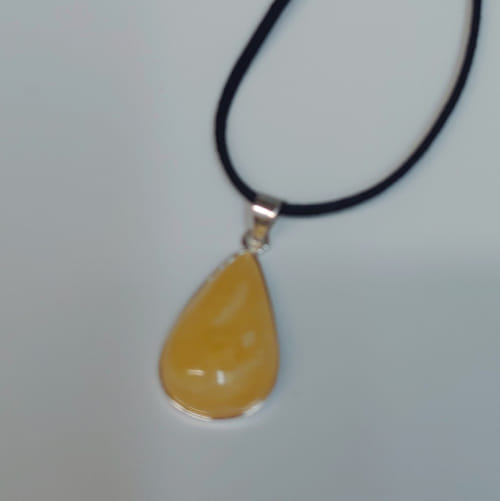 HWG-066 Pendant Teardrop Butterscotch $56 at Hunter Wolff Gallery