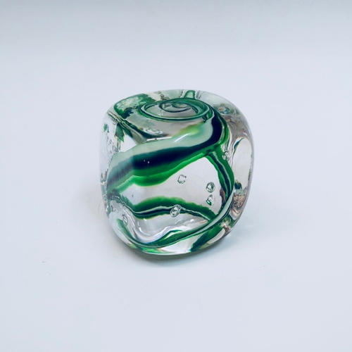 DB-661 Paperweight Square Green $66 at Hunter Wolff Gallery