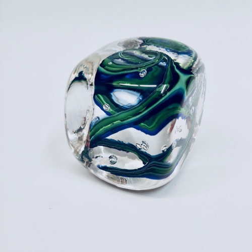 DB-663 Paperweight Square Blue/Green $66 at Hunter Wolff Gallery