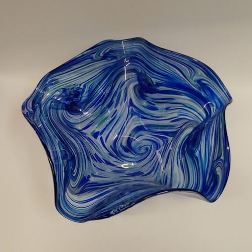 DB-665 Bowl - Ocean Spray Fluted 6x10x6  $195 at Hunter Wolff Gallery