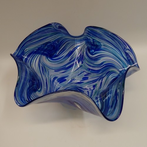 DB-665 Bowl - Ocean Spray Fluted 6x10x6  $195 at Hunter Wolff Gallery