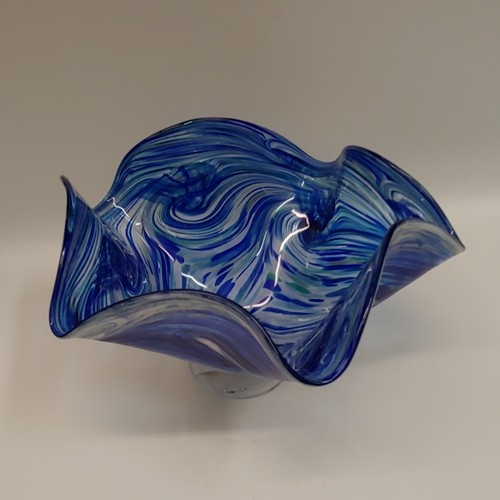 DB-665 Bowl - Ocean Spray Fluted 6x10x6  $195 at Hunter Wolff Gallery