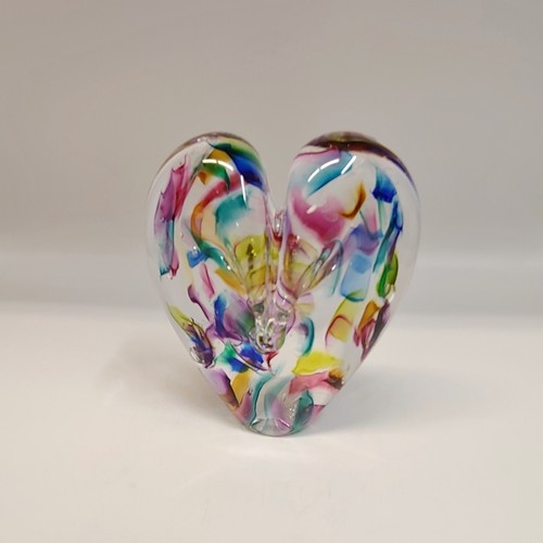 DG-066 Heart Multi-Color Droplets $110 at Hunter Wolff Gallery