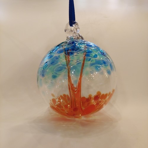 DB-685 Ornament Witchball Grand Prismatic $35 at Hunter Wolff Gallery