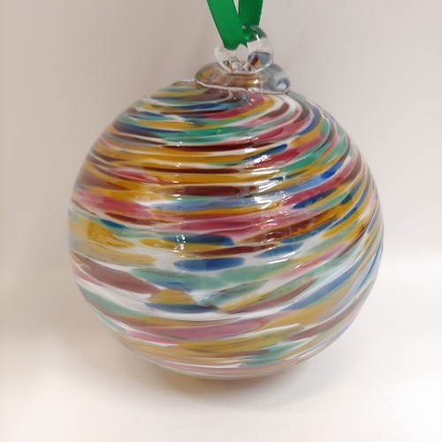 DB-695 Ornament - Op Rainbow 3x3 $35 at Hunter Wolff Gallery