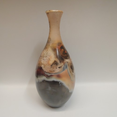 BS-006 Vase, Pit Fired 10.75x4.25 $195 at Hunter Wolff Gallery