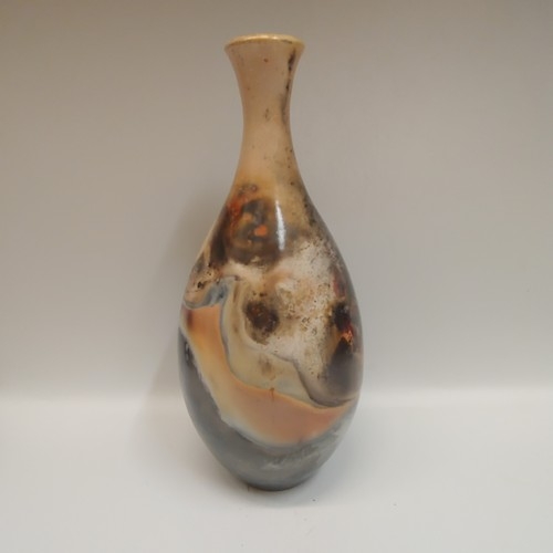 BS-006 Vase, Pit Fired 10.75x4.25 $195 at Hunter Wolff Gallery