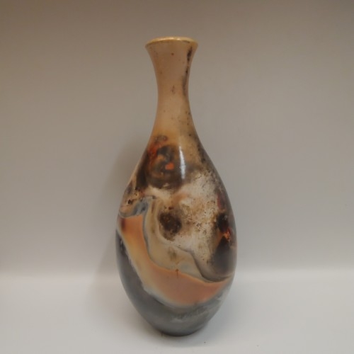 BS-006 Vase, Pit Fired 10.75x4.25 $195 at Hunter Wolff Gallery