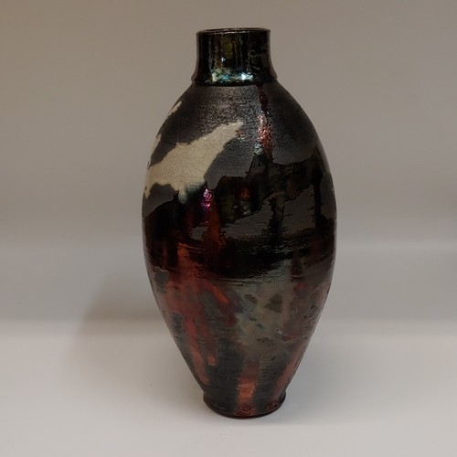 #220719 Raku Copper, White Crackle and Black $29 at Hunter Wolff Gallery