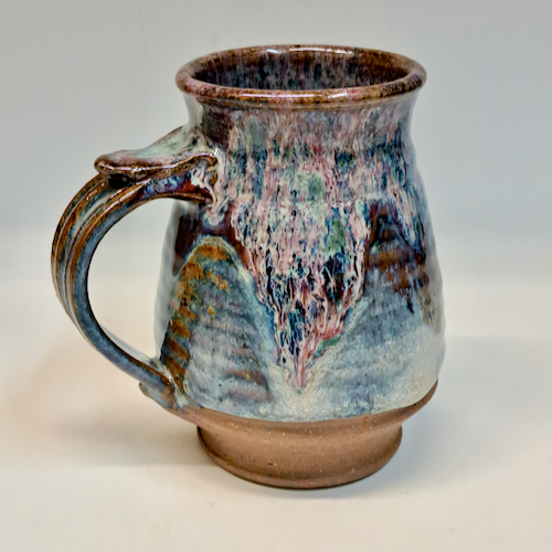 #230721 Mug Blue/Red/White $19 at Hunter Wolff Gallery