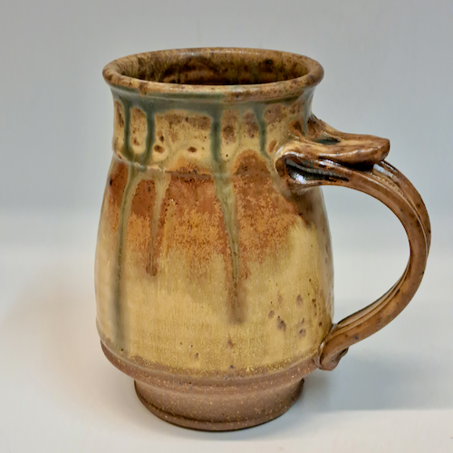 #230722 Mug Yellow/Brown/Moss $19 at Hunter Wolff Gallery