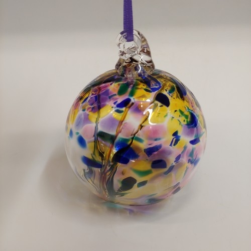 DB-722 Ornament Jewel Tone Witchball $35 at Hunter Wolff Gallery