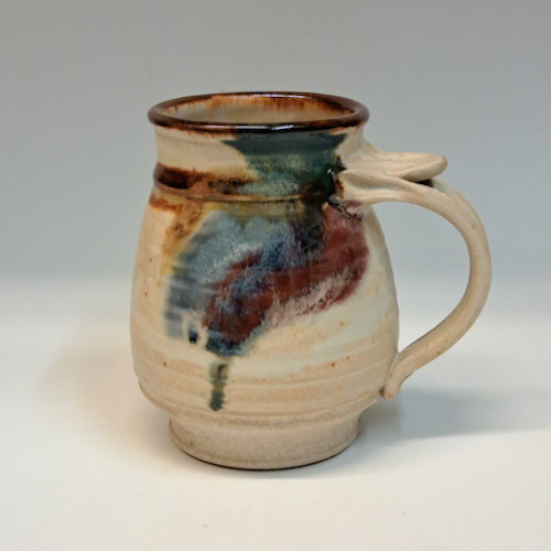 #230723 Mug Blue/Red/Teal Splash $19 at Hunter Wolff Gallery