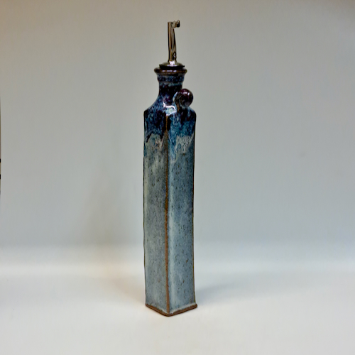 #230745 Oil & Vinegar Cruet Blue/Red/White $24.50 at Hunter Wolff Gallery