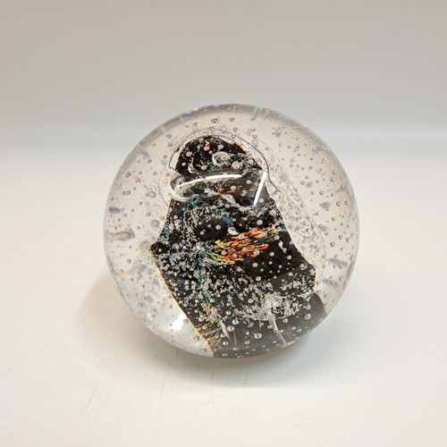 DB-756 Paperweight Black Dichro 3x3 $48 at Hunter Wolff Gallery