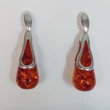 HWG-076 Earrings, Drop, Silver Tear Drop $67 at Hunter Wolff Gallery