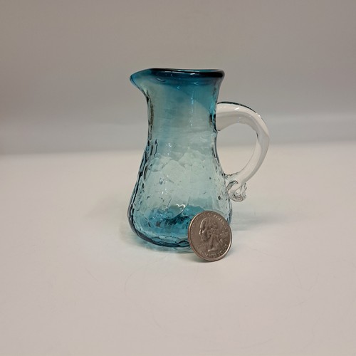 DB-775 MINI PITCHER AQUA 3x2x2 $42 at Hunter Wolff Gallery