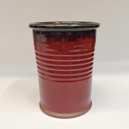 #220812 Utensil Caddy Red with Black $22 at Hunter Wolff Gallery