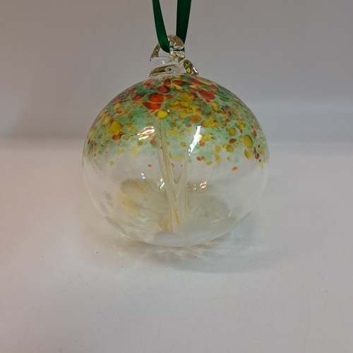 DB-820 Witchball - Aspen Green/Orange Fall $35 at Hunter Wolff Gallery