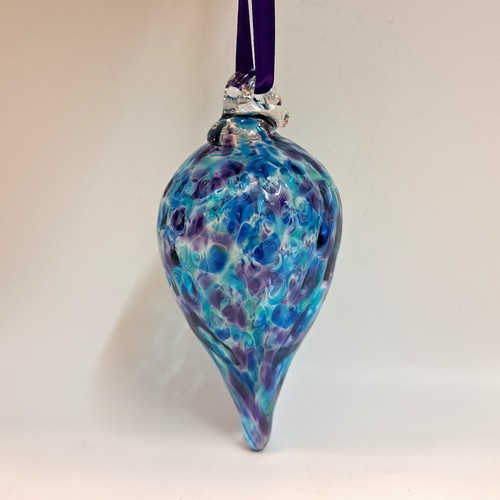 DB-827 Ornament Jewel Tear Drop 3x3 $35 at Hunter Wolff Gallery
