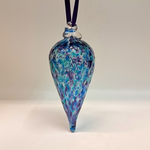 DB-828 Ornament Jewel Tear Drop 3x3 $35 at Hunter Wolff Gallery