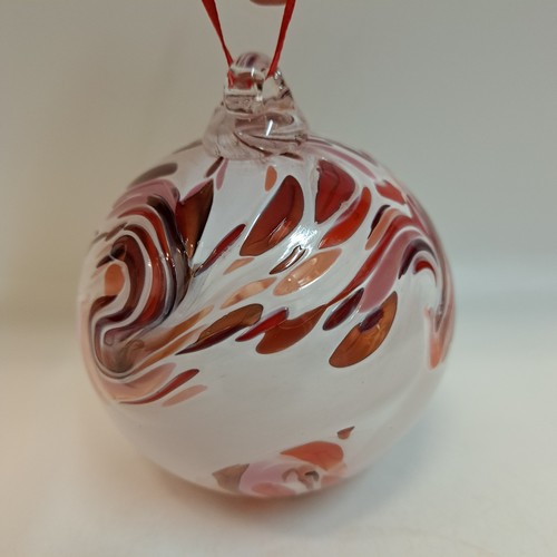 DB-935 Ornament - Red and White Powder $37 at Hunter Wolff Gallery
