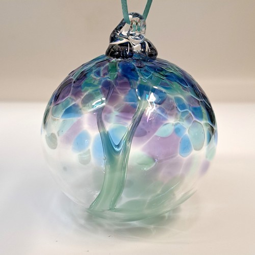 DB-943 Ornament-Jewel Tone Teal Witchball $37 at Hunter Wolff Gallery