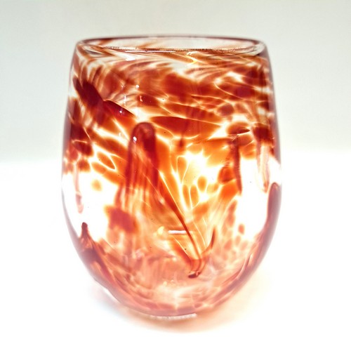 DB-947 Wine Glass Set of 2 Cherry Red $78 at Hunter Wolff Gallery