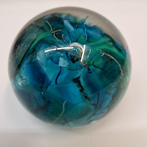 DB-953 Round Paperweight Silver Green $75 at Hunter Wolff Gallery