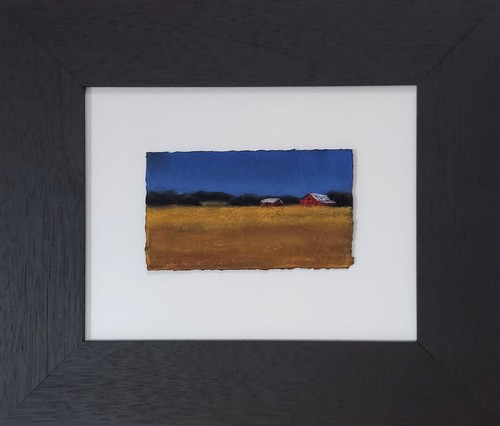 A Deep Blue Sky II 3.25x6 $450 at Hunter Wolff Gallery