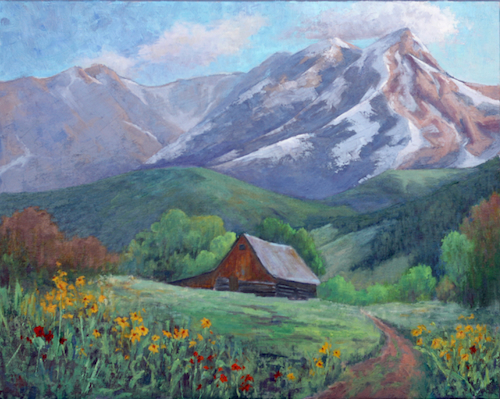 A High Country Summer Welcome 16x20 $1050 at Hunter Wolff Gallery