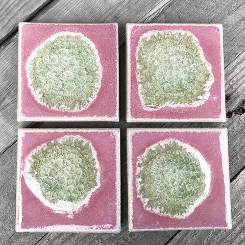 Click to view detail for KB-745 Coasters Set of 4 Amethyst 4x4 $45