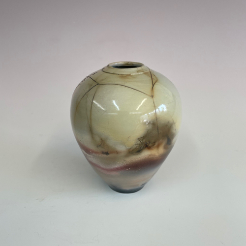 BS-016 Vessel Saggar Fired 5 T x 3 7/8 W  $72 at Hunter Wolff Gallery