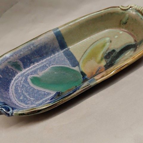 #20817 Baking Dish Blue/Green $22 at Hunter Wolff Gallery