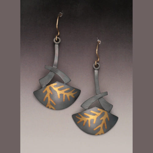 MB-E357 Earrings Japanese Garden $356 at Hunter Wolff Gallery