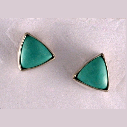 MB-E196 Earrings TQ Triangle Studs $86 at Hunter Wolff Gallery