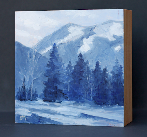 Click to view detail for Blue Mood 6x6 $225