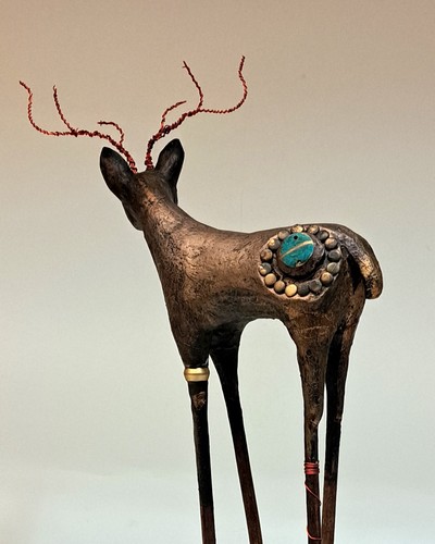 Buck Up 13x7.5x6 $650 at Hunter Wolff Gallery