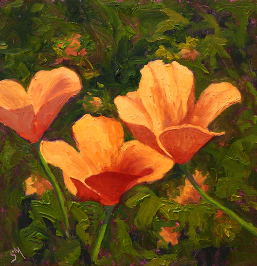 California Gold 8x8x1.5 $350 at Hunter Wolff Gallery