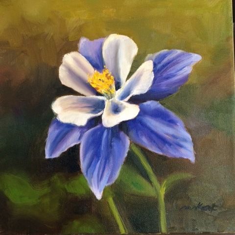 Little Columbine 10x10 at Hunter Wolff Gallery