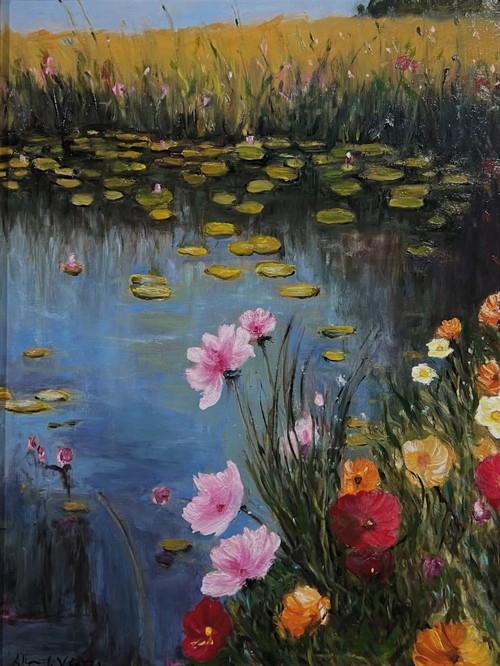 Cub Lake 24x18 $1800 at Hunter Wolff Gallery
