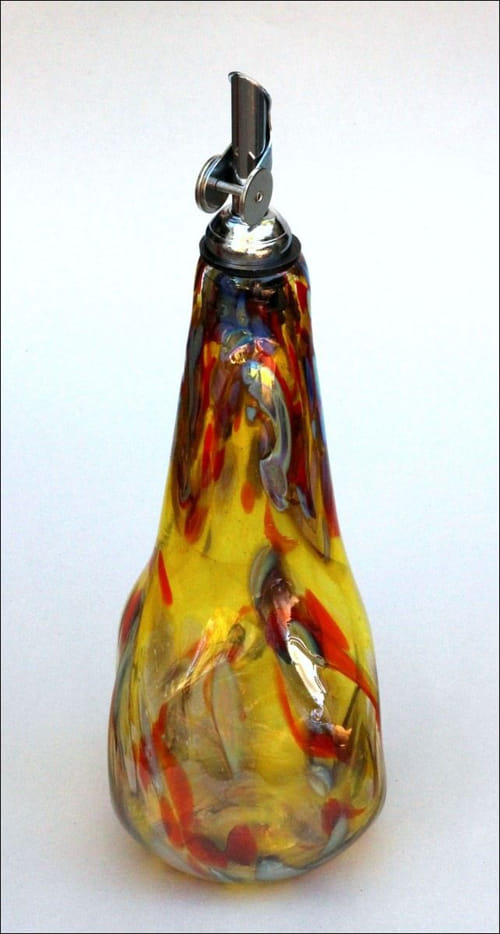 DB-057 Fancy Oil Bottle, Yellow at Hunter Wolff Gallery