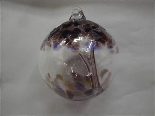 DB-194 Ornament Witches Ball, Purple at Hunter Wolff Gallery